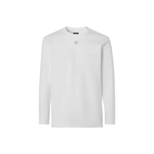 Fendi Белая Мужская T-рубашка