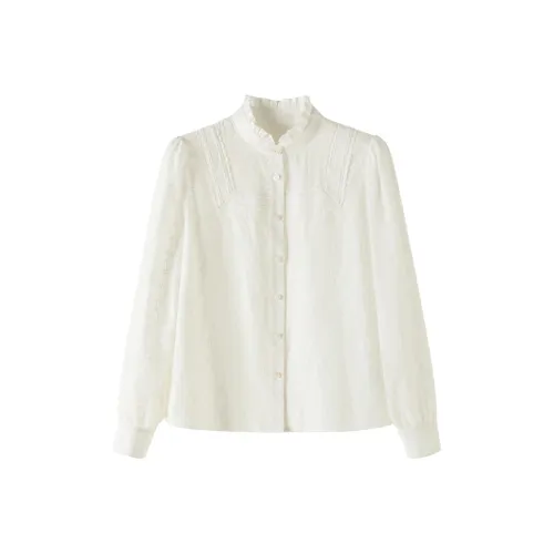 Белые женские рубашки