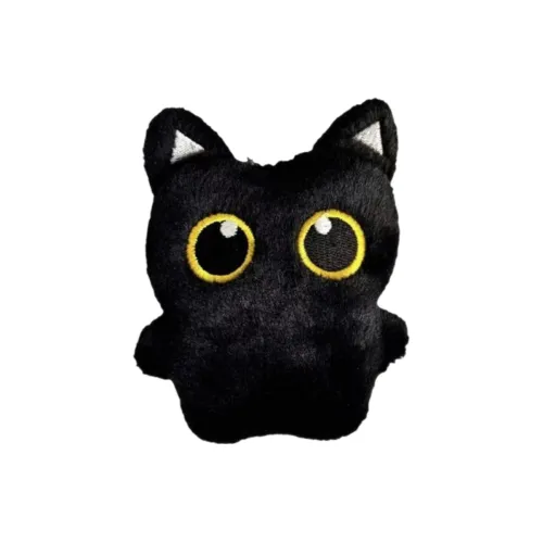 BUDUO Маленький угольный шарик Котенок Плюшевый Брелок 10 см Рекомендуемая высота