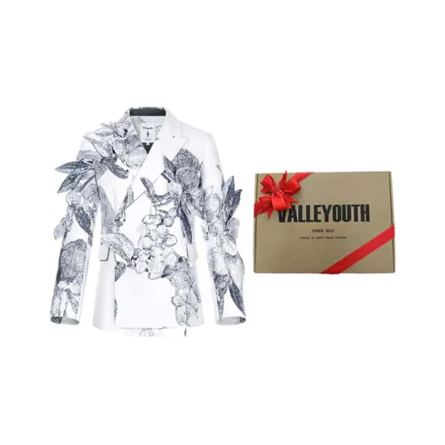 VALLEYOUTH Бизнес-костюм унисекс элегантный синий серый