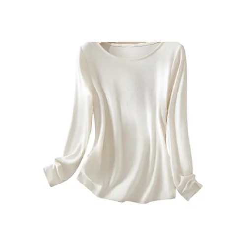 IHIMI Экрю Женские T-рубашки