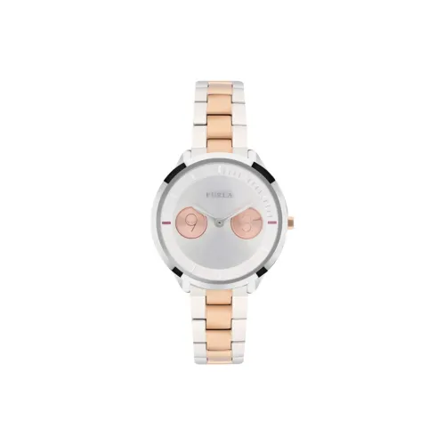 Furla Metropolis Collection Женские часы Кварцевый механизм Ремешок из нержавеющей стали 31 мм Серебристый циферблат