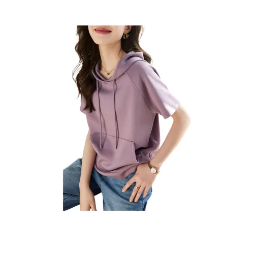 MOHANYIMEI Фиолетовый Женские T-рубашки