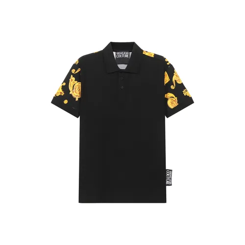 VERSACE JEANS COUTURE Поло Мужское Черное