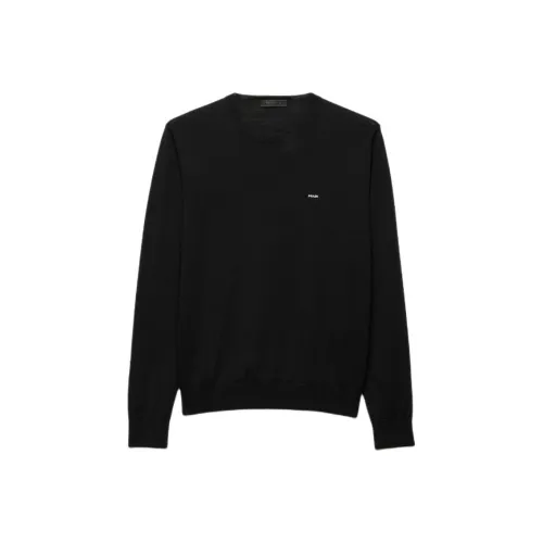 PRADA Мужские черные свитеры