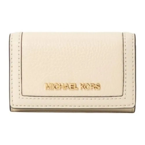 MICHAEL KORS Jet Set Travel Коровья кожа Key Pouch Маленький Женский Светлый крем