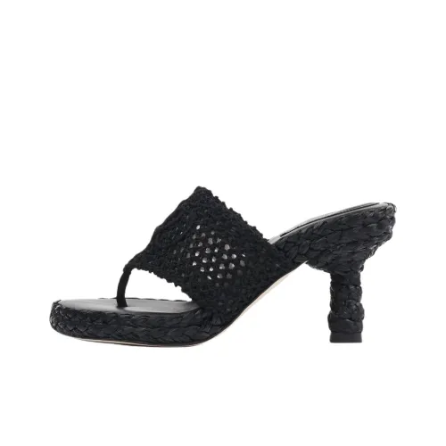 Chloe Шлепанцы 7,5 см Женские Черные