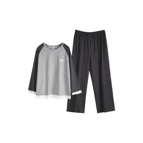 XUANJING 64278 Светлый Фотиния Серый Женский Пижамный Комплект