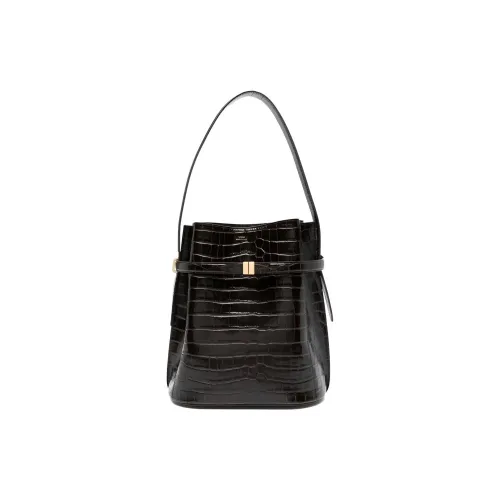 TOTEME Сумка из коровьей кожи женский темно-коричневый