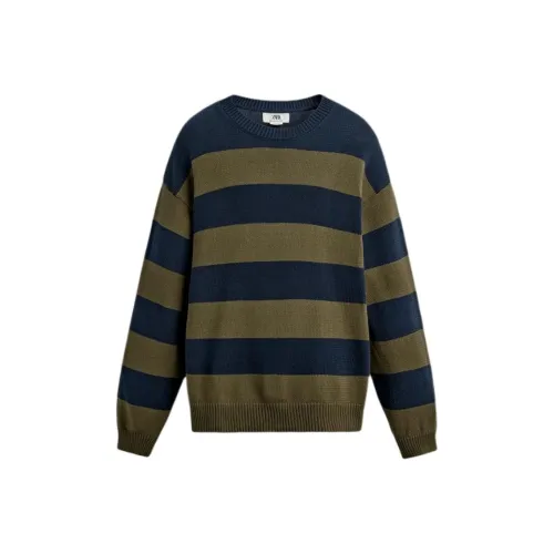 ZARA Морской синий Мужской Трикотаж