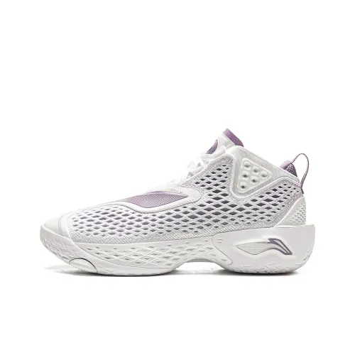 LINING BadFive 5 Баскетбольные кроссовки MID Топ Стандартный Белый Мужской