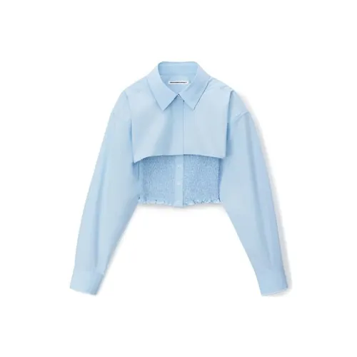 Alexander Wang Рубашка Женская Светло-Синяя