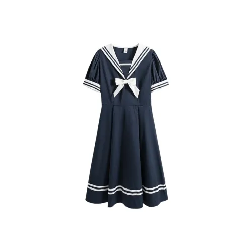 LSVE Короткий рукав Платье Женское