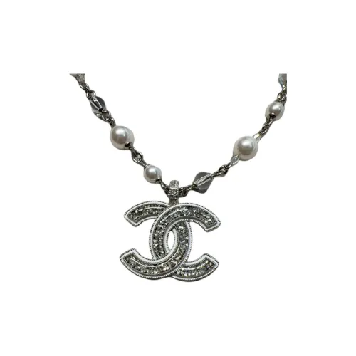 CHANEL Double C Ожерелья Женское Серебро