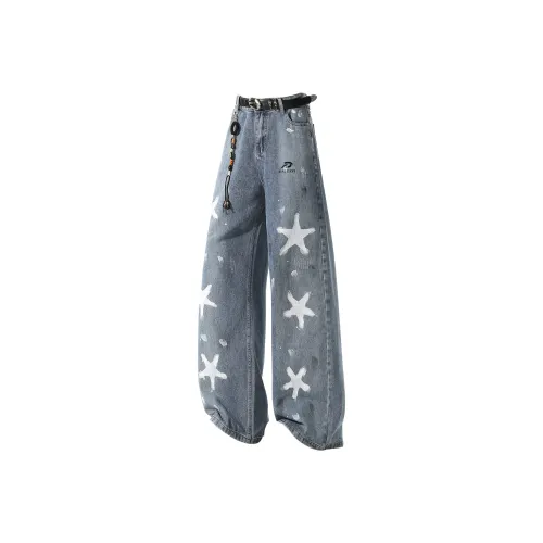 DAREASY Blue Unisex Jeans DAREASY Синий Унисекс Джинсы