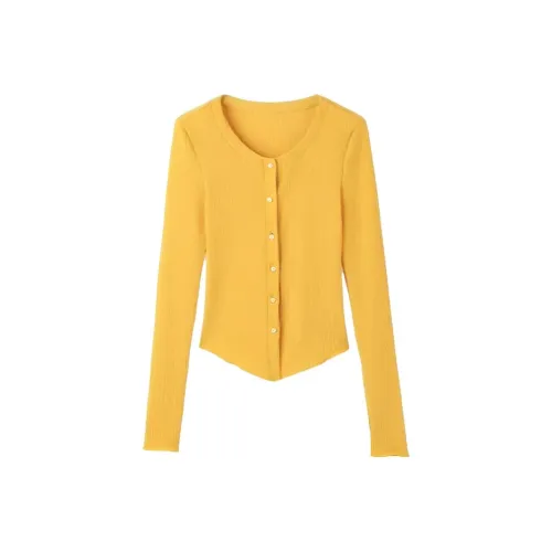 DANCANG Желтый Женский Трикотаж