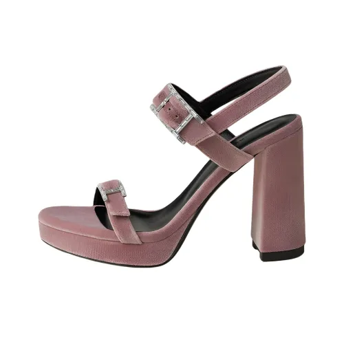 HERMES Bossa One Ремень Сандалии 10,5 см Женские Розовые