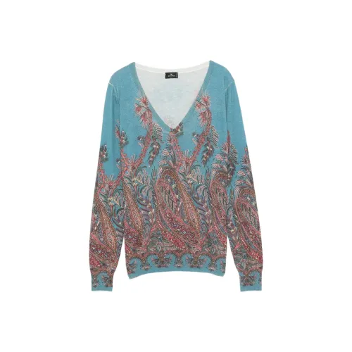 ETRO Синие Женские Свитера