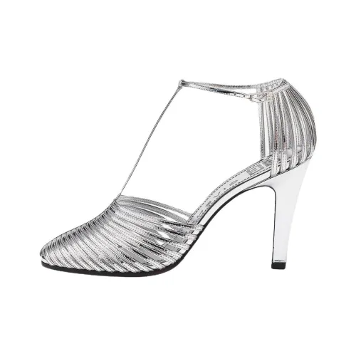 Givenchy Грубый каблук Высокие каблуки 9,5 см Женские Серебряные
