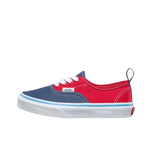 Vans Authentic Low Top Детские Скейтбординги Красный Синий Подростки