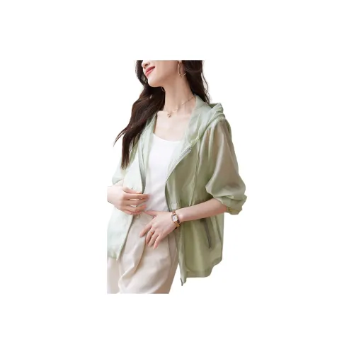 MOHANYIMEI Светло-зеленые женские рубашки