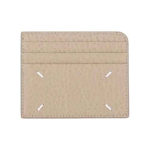 Maison Margiela Держатель для карт из телячьей кожи женский бежевый
