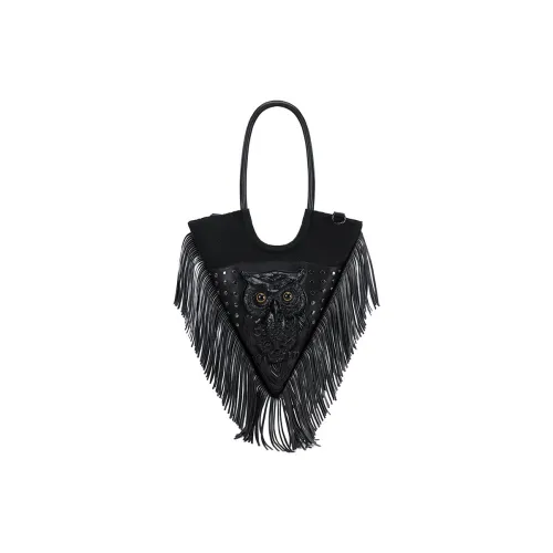 MILOOKY Текстурированная полиэстеровая ткань сумка через плечо женская черная