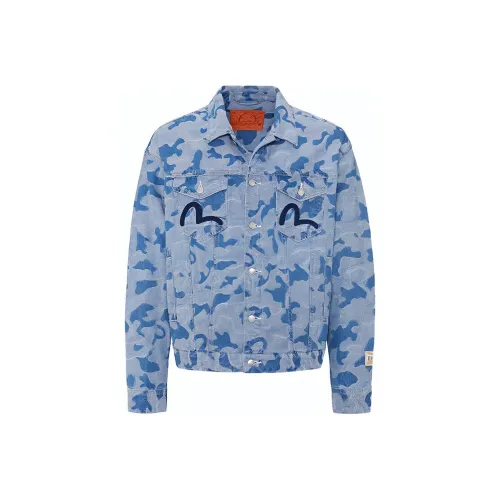 EVISU Синий Мужской Джинсовые Куртки