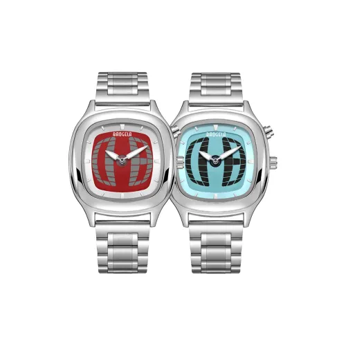 BAOGELA Кварцевый механизм ремешок из нержавеющей стали унисекс красный циферблат часов