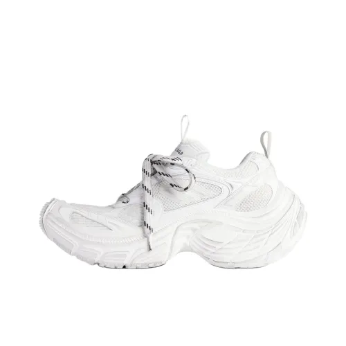 Balenciaga 6XL Low Топ Толстая подошва Кроссовки Мужские Серый Белый