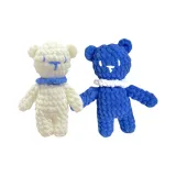 Белый + Ледяной Синий Ледяной Куб Медвежонок Набор Материалов