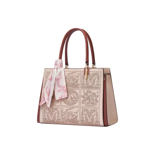 Old Man's Head Телячья кожа с микрофиброй Женская сумка Сумка через плечо Тоут сумка Сумка на плечо Сумка через плечо Сумка для женщин Абрикосово-красный