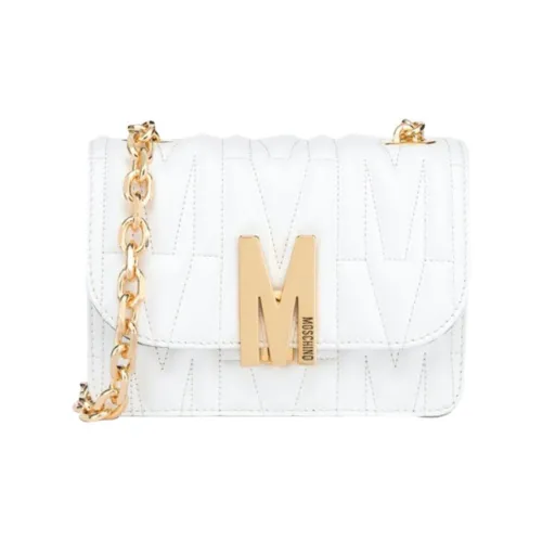 MOSCHINO Напп-Кожа Сумка через плечо Стандартная Женская Белая