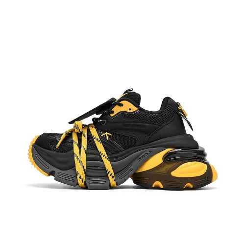 NEXT IMPULSIVE Power Collection Толстая подошва Кроссовки Унисекс Черный Желтый