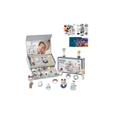 Дисней, Double-Layer Box, Blue, Baby Rattles 1 Set of 2 Pieces + Visual Map  
Дисней, Двухслойная коробка, Синий, Малыш Погремушки 1 комплект из 2 штук + Визуальная карта