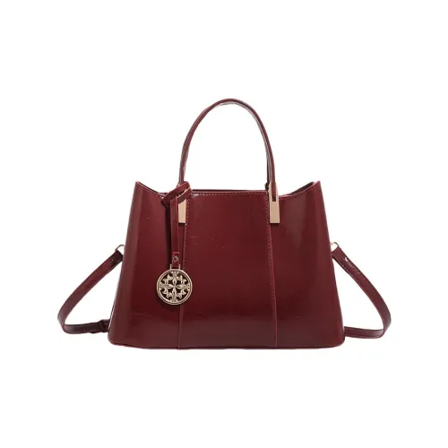 PESASRIE Сумка через плечо из микрофибры сумка обычная женская масляный воск красный