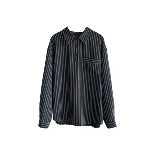 Hirono Journal Весна And Осенний Рубашка Женские