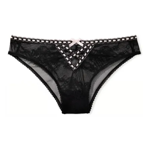 Victoria's Secret Черные Женские Трусики-Бикини