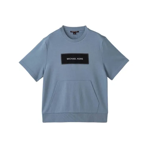 MICHAEL KORS Blue Men's T-Shirts MICHAEL KORS Синий Мужской Т-Ширт