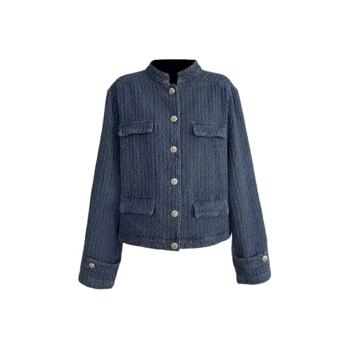 SISC Джинсовый синий Женская Джинсовая Куртка
