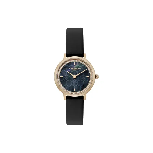 OLIVIA·BURTON Наручные часы Кварцевый механизм Кожаный ремешок Розовый циферблат Женские часы