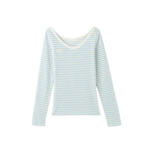 IUNOP Синие полосы Женские T-рубашки