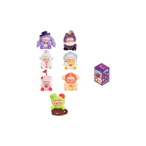 TOYCITY Monster Paradise Collection Plush Toy Blind Boxes Single Mystery Box Целая коробка 6 шт