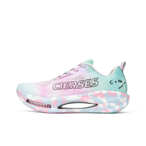 CLERSES Беговые кроссовки Низкий топ Ослепительный цвет Tie Dye Унисекс