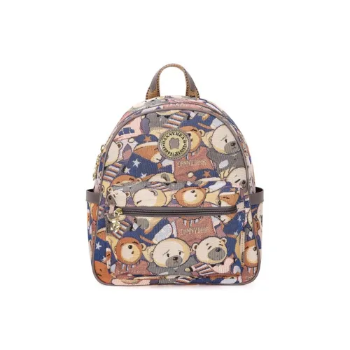 DANNYBEARJEANS Ткань Рюкзак Женские Starry Sky Bear Серый