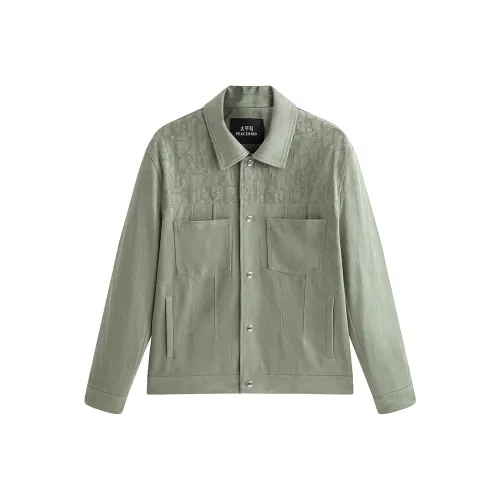 PEACEBIRD MEN Скрытая текстура Полный принт Жаккард Куртка Мужская