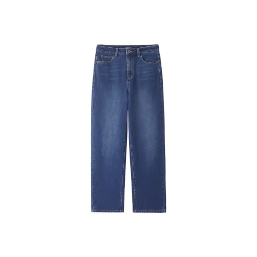 Giordano 28 Темно-синий Синий Женские Джинсы