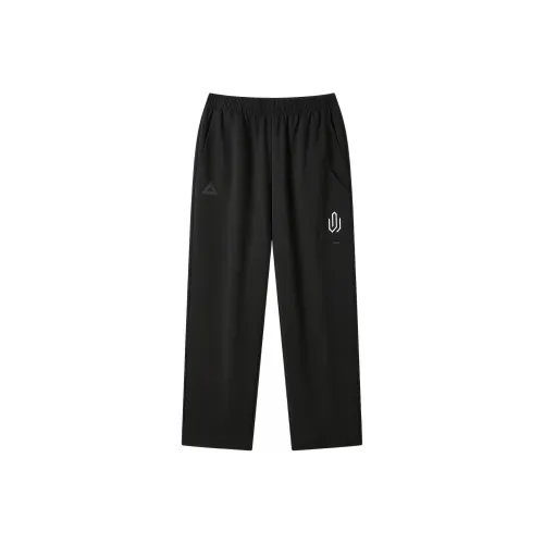 PEAK Вязаные тренировочные брюки мужские черные