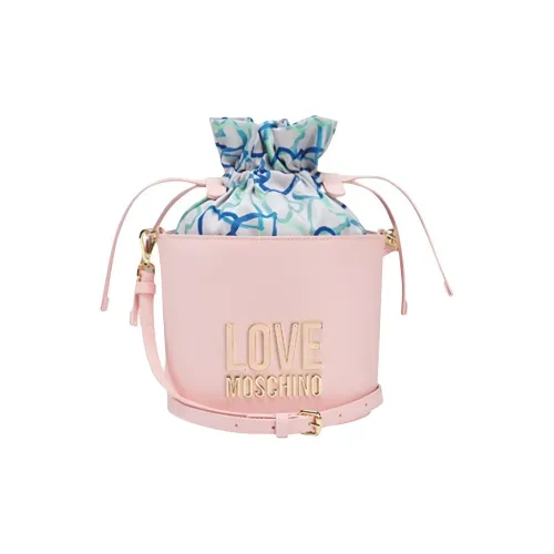 LOVE MOSCHINO ПУ (полиуретан) Ведрообразная сумка Сумка через плечо Маленькая Женская Телесного цвета