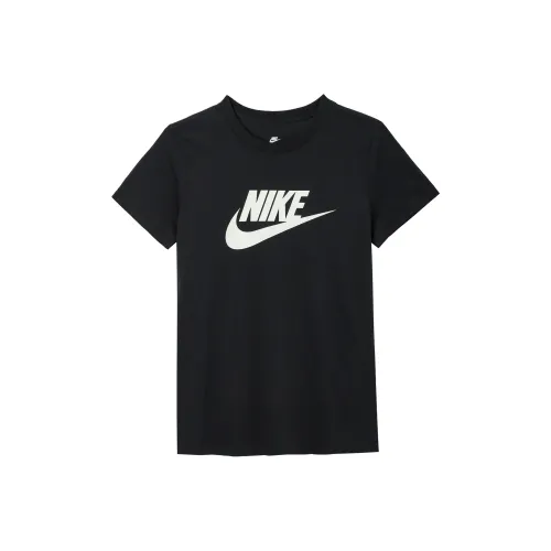 Nike Комплект с короткими рукавами T-рубашка Женская Черный Белый